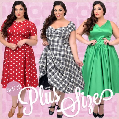 pin up plus size clothing