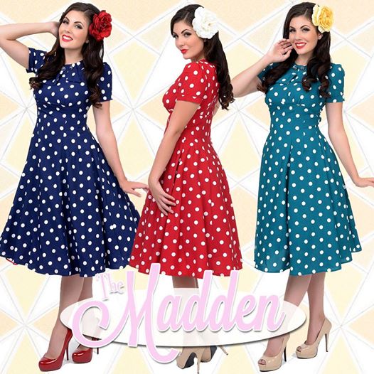 1940s polka dot dresses for sale