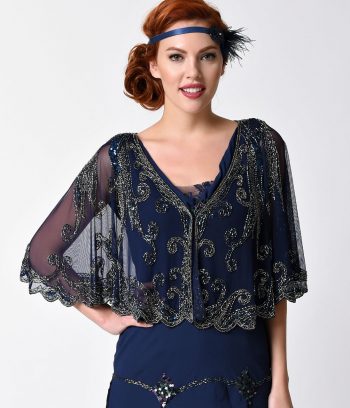 Add a dash of 1920s style with this decadent cape from Unique Vintage.