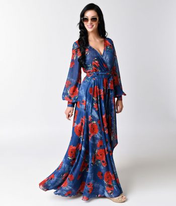 How perfect is this Unique Vintage dress for an on trend 1970s style?