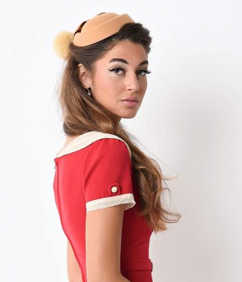 This half-hat from Unique Vintage is perfect for a 1950s style.