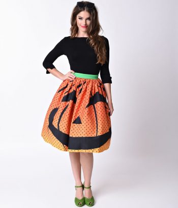 Pumpkin Skirt at Unique Vintage