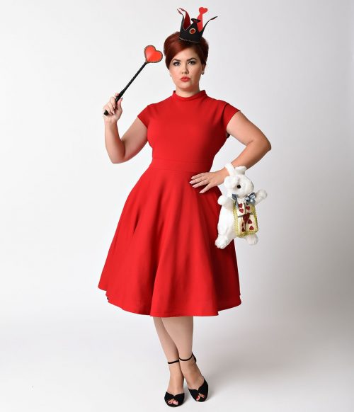 A Queen of Hearts style may be easily recreated with this outfit from Unique Vintage.