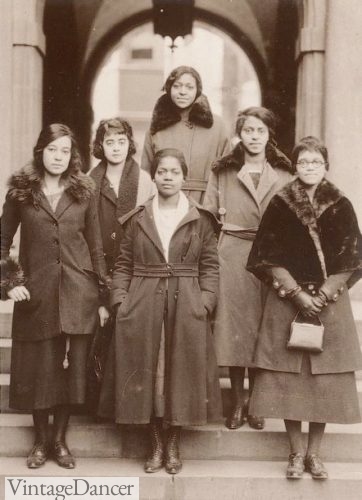 U Penn Gamma Chapter ladies, 1921, led by Sadie Alexander (Left in glasses) black women college students