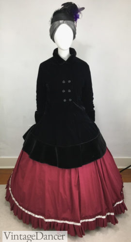 Make an Easy Victorian Costume Dress with a Skirt and Blouse, Vintage Dancer