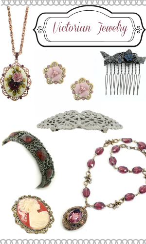 Victorian style costume jewelry. Shop at VintageDancer.com