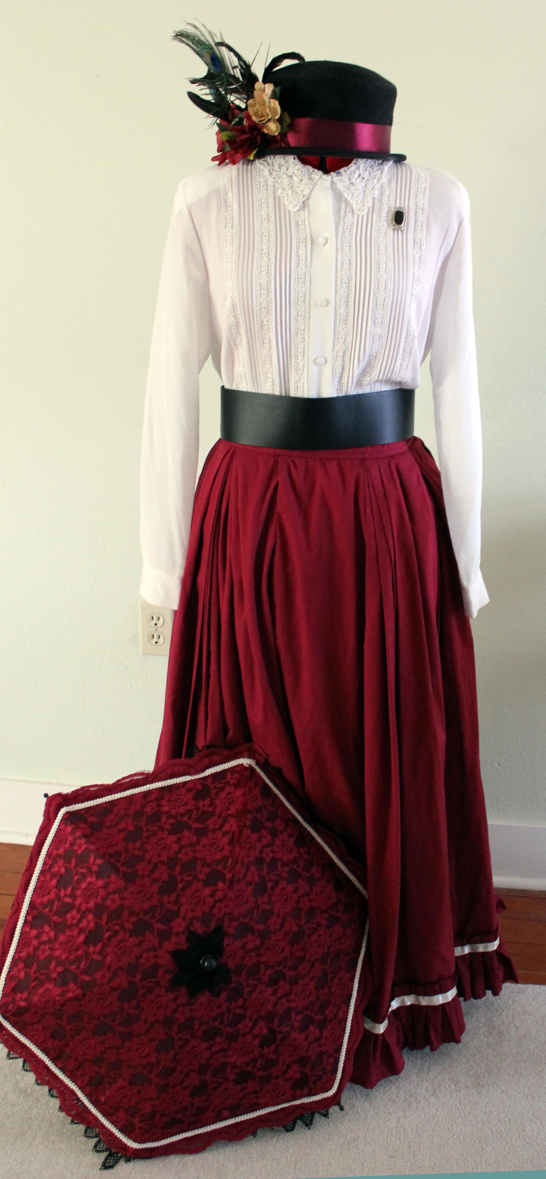 Make an Easy Victorian Costume Dress with a Skirt and Blouse