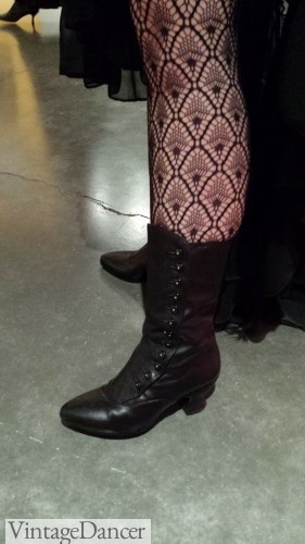 Love these Victorian button up boots for my steampunk costumes. "Tavistock" by American Duchess