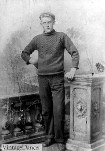 Victorian men's guernsey sweater