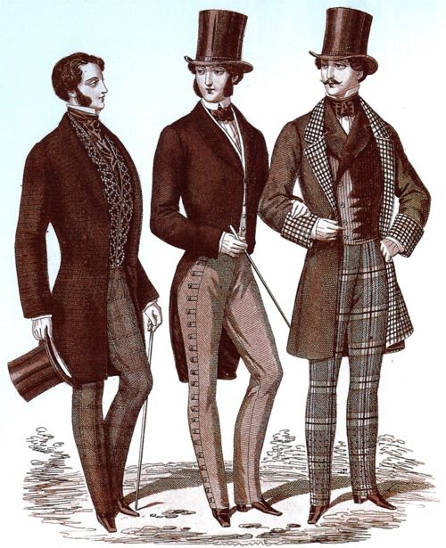 Victorian Men's Suits, Frock Coats, Cutaway Coats
