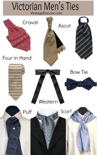 victorian-men-s-ties-cravat-ascot-bow-ties-neckties