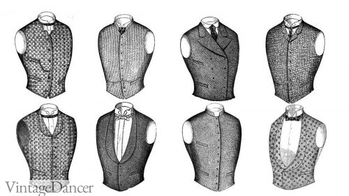 Victorian vest waistcoats men fashion