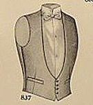 Victorian evening vest waistcoat