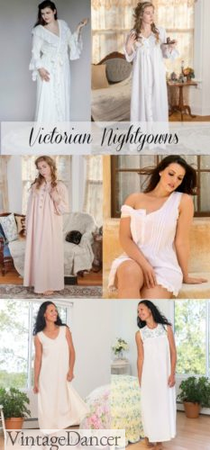 Victorian nightgowns Edwardian nightgowns pajamas vintage nightgowns