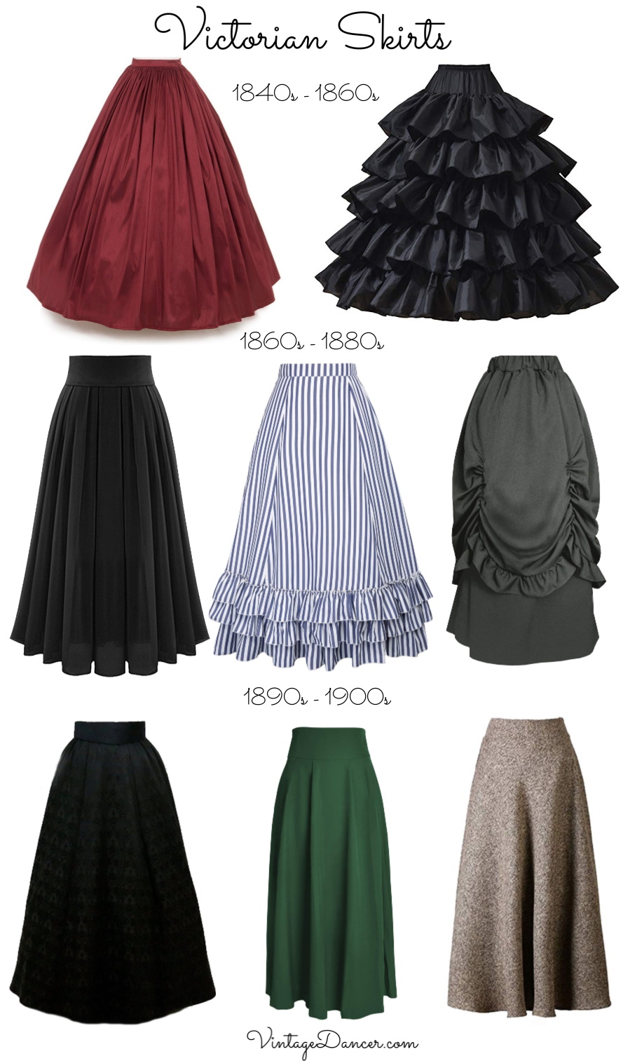 Make an Easy Victorian Costume Dress with a Skirt and Blouse