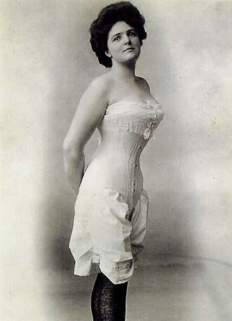 Victorian underwear layered correctly (a chemise goes over this outfit)