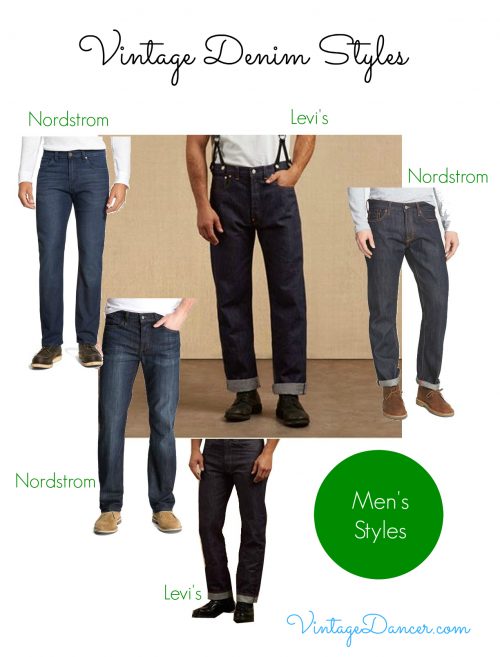 levis mens jeans types