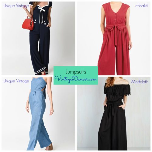 These vintage inspired jumpsuit styles will keep you looking stylish in the warm weather.