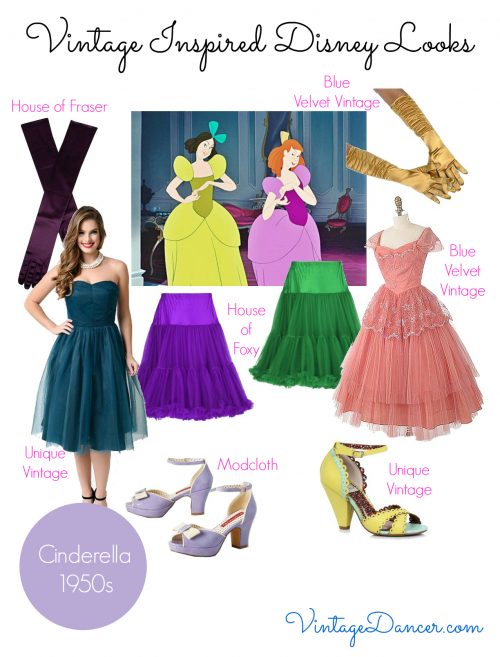 Use bright, clashing colors to recreate the look of the Ugly Sisters.