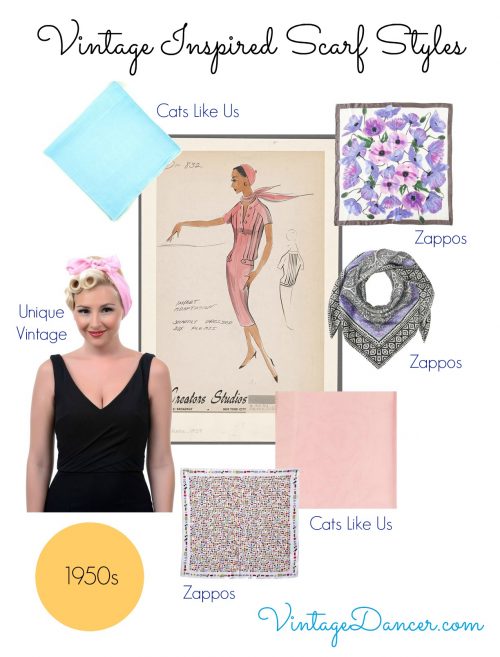During the 1950s, chiffon scarves became increasingly popular.