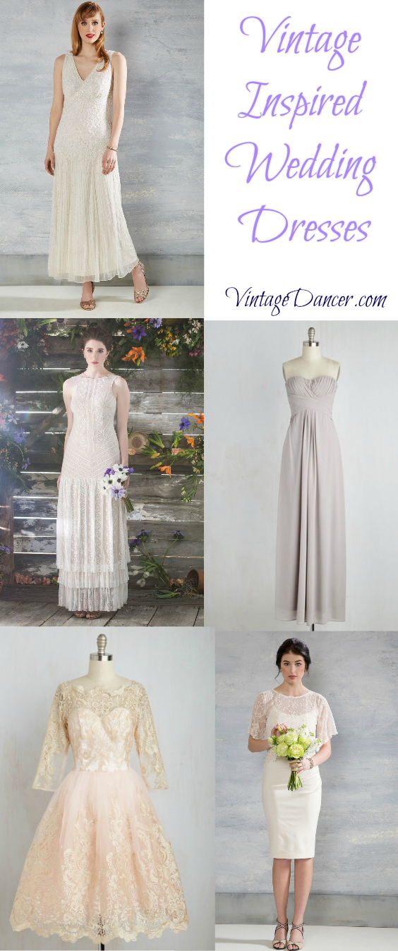 Vintage Inspired Wedding Dresses: 1920s-1960s