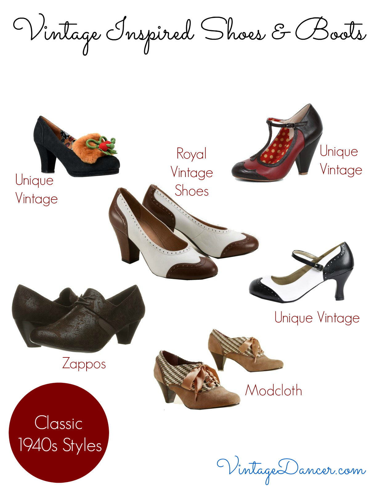 Women’s Vintage Shoes & Boots to Buy