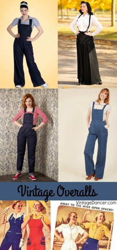 Vintage style overalls, pinup overalls for sale online