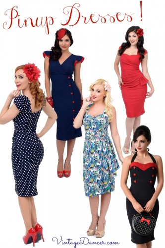 Pin up dresses, pinup clothing, pin up fashion at VintageDancer