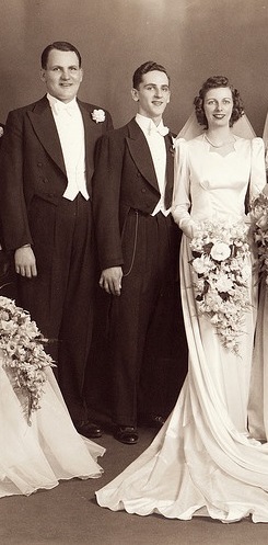 1940s formal tux groom