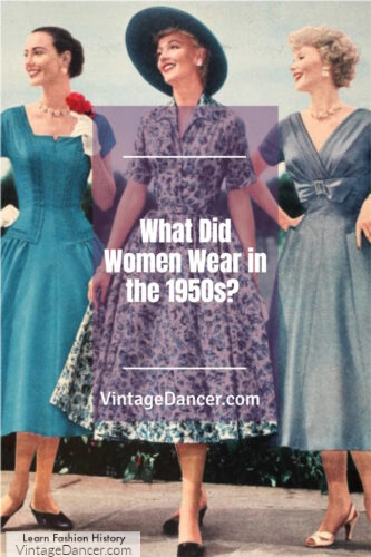What did women wear in the 1950s fashion history