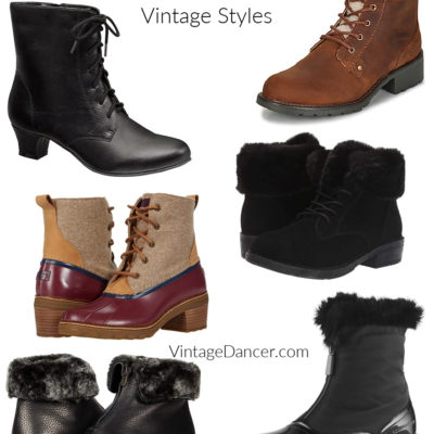 1940s winter boots, 1950s winter boots, vintage snow boots, vintage rain boots 1920s, 1930s, 106s, 1970s etc