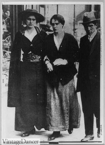 Woman rescued from sinking RMS LUSITANIA, 1915- similar clothing to 3rd class women on the Titanic