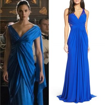 Wonder Woman's blue gown and modern evening dress. Shop more dresses at Vintagedancer.com