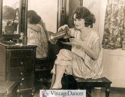1926 pajamas and mule boudoir slippers