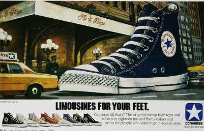 Converse shoe ad 1980s