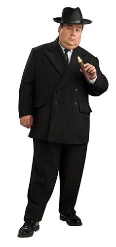 1930s-1940s men's gangster costume- big and tall sizes
