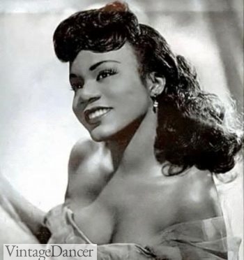 Long curly African-American hair 1940s