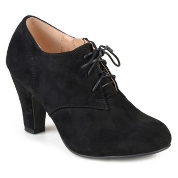 Journee vintage reproduction shoe brand, 1940s black oxfords shoes heels