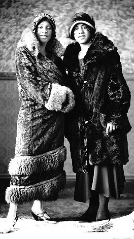1920s Full length fur coats at VintageDancer