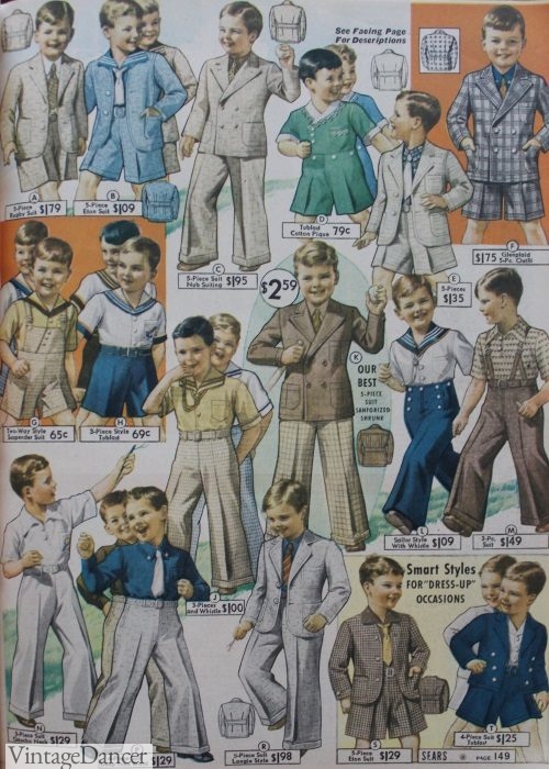 1930s boys kids clothes