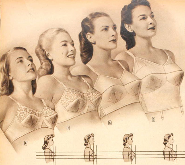 1940s bra brassiere lingerie 40s underwear women