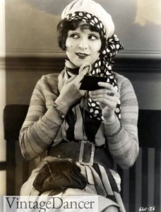 1920s makeup with Clara bow