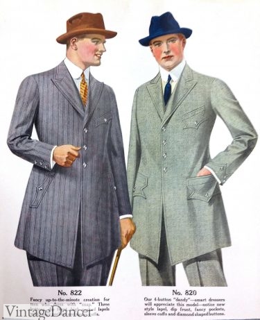 1918 rah-rah suits mens color picture fashion for college men