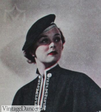 1930s 30s 30's hats styles history women