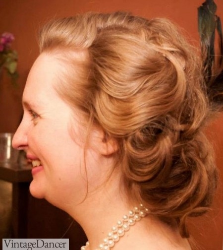 Edwardian hair style or early 1920s hairstyle