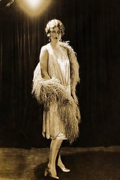 F87 1920s Charleston Grey Flapper Fancy Dress Costume + Feather Boa, Headband - Foto 7