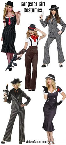 1920s 1930s Gangster costume, gangster female outfit ideas, mafia outfits girl women laides