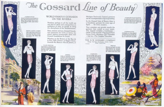 1920s lingerie ad 1926 Gossard Lingerie Ad