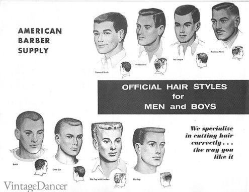 1950s Men&#8217;s Hairstyles and Grooming, Vintage Dancer