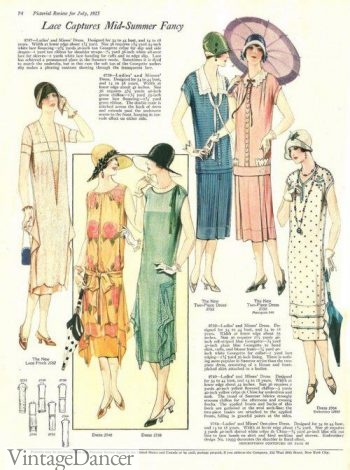 1925, dresses idea for church or afternoon garden party